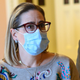 Senator Kyrsten Sinema (D-Arizona) is seen in the halls of the US Capitol in Washington, DC, on November 2, 2021.